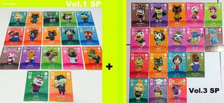 New amiibo card No.1 & No.3 SP all x 17 x2 animal crossing third 3rd series3