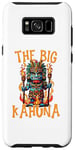 Coque pour Galaxy S8+ Tiki Big Kahuna Funny Hawaiian Fête des Pères Vacances Tropical
