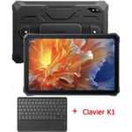 Blackview Active 8 Tablette Tactile Incassable 10.36" 2.4K FHD+ 12Go+128Go 22000mAh(33W) 16MP+13MP Android 13 Noir Avec Clavier K1