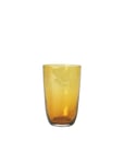 Drikkeglas 'Hammered' Home Tableware Glass Drinking Glass Yellow Broste Copenhagen