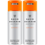 David Beckham Instinct Sport Duo 2 x Deospray 150ml -