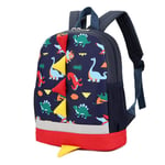 Dinosaur Kids Toddler Backpack Rucksack for Girls Boys Water-Proof Oxford Cloth Schoolbag Light-Weight Nursery Bag for Preschool Kindergarten Camping Travel Age 2-6 Year Old