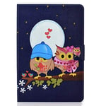 JIan Ying Case for Huawei MediaPad T5 10.1" Tablet Beautiful Patterns Protector Cover Owl couple