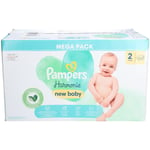 Pampers Harmonie NEW Baby - Couche à base de coton et fibres végétales. Taille 2, 4 kg à 8