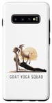 Galaxy S10+ Funny Goat Yoga Squad Warrior Plank Pose For Goat Yoga Case