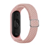 INF Klokkerem Nylon kompatibel med Xiaomi Mi Band 3/4/5/6/7/NFC Rosa