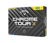 Callaway Golf ball CHROME TOUR X YLW 24 TRIPLE TRACK 1 dozen