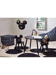 Mickey Mouse Toddler Table and 2 Chair Set - Black, Black