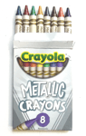 Crayola METALLIC Crayons - New - Very Rare Made In USA