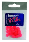 Hard Lumo Beads Size 5 Pink Qty 40