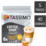 Tassimo Coffee Pods Toffee Nut Latte 5 x 8 Drinks (Total 40 Drinks)