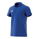 adidas Core 18 t-shirt Polo Homme -Bleu (Bleu Gras / Blanc) - XXL
