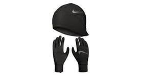 Pack bonnet   gants nike essential running noir femme