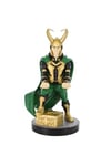 Cableguys Figurine Gaming Marvel Loki - Accessoire support pour manette ou smartphone - Câble USB inclus - 20 cm