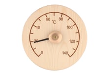 Rento Bastutermometer Ø 13 cm i tallträ