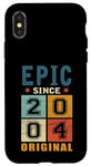 Coque pour iPhone X/XS Classic 2004 Original Vintage Epic since Anniversaire