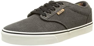 Vans Homme Atwood Deluxe Baskets Basses, Noir (Washed Twill/Black/Marshmallow), 40.5