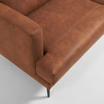 Tanya, 2-personers sofa, Stof by Kave Home (H: 77 cm. x B: 183 cm. x L: 87 cm., Brun)