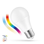 9W Smart Home LED lampa - Tuya/Smart Life, fungerar med Google Home, Alexa og smartphones, A60, E27 - Dimbar : Via Smart Home, Kulör : RGB + CCT (Varm till Kall Vit)