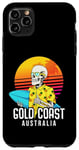 Coque pour iPhone 11 Pro Max Gold Coast Australie Queensland Surf Vacation Retro Surf