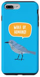 Coque pour iPhone 7 Plus/8 Plus Réveil Humans Nature Planète Terre Oiseaux Protection Message