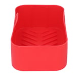 Air Fryer Silicone Pot Stick Reusable Fryer Pot Liner Basket Red And Gray