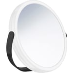 Smedbo Outline sminkspegel med belysning, Ø18 cm, svart