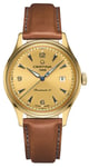 Certina C0384073636700 DS Powermatic 80 Gold Dial Leather Watch