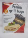 Toastabags Panini Griddle And Grill Toastie Toasted Sandwich Bags Pk 2