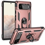 Google Pixel 6 5G Military Armour Ring Case RoseGold