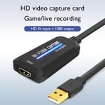 Carte D'acquisition Vidéo 4k Usb Vers Hdmi, Boîtier D'enregistrement Pour Caméscope Ps4, Caméra De Diffusion En Direct Compatible