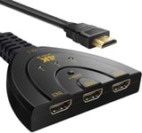 MONDODIGITALE-Switch Hdmi 4K, Multiprise Hdmi Switch 3 Entrée 1 Sorties Commutateur Hdmi Avec Câble Haute Vitesse, Splitter Hdmi Switcher En Charge Pour Tv Fire Stick, Xbox, Ps5 Ps4, Blu-Ray,Dvd,Pc, Roku