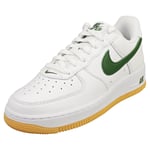 Nike Air Force 1 Low Retro Qs Mens White Green Fashion Trainers - 4.5 UK