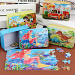 60 Slice Small Piece Puzzle Toy Children Wooden Jigsaw Puzzles E A9