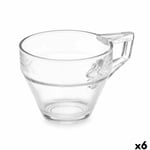 Te- och kaffekopp Vivalto ZLQ02/BHA6 Transparent Glas 199 ml (6 antal)