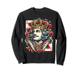King Of Hearts Playing Cards Halloween Deck Of Cards Poker Sweatshirt