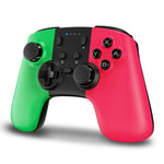 Wireless Switch Controller, STOGA Switch Controller Wireless for Switch/Switch Lite, Switch Pro Controller with Gyro Axis, Turbo, and Dual Vibration (Green&Pink)