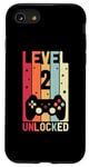 iPhone SE (2020) / 7 / 8 Kids Level 2 Unlocked Gamer 2st Birthday Video Game Case