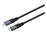Vivolink - Usb-Kabel - 24 Pin Usb-C (Hane) Till 24 Pin Usb-C (Hane) - Usb 3.2 Gen 2 / Displayport 1.4 - 5 - 20 V - 5 A - 6 M - Upp Till 20 Gbps Dataöverföringshastighet - Svart
