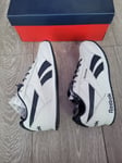 Reebok Royal Cljog 2 Kids Runiing Shoes Trainers FW9003 White/Navy Size UK 4