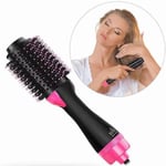 Sèche-cheveux fer à friser 2 en 1,  Femmes séchoir à cheveux peigne brosse fer a boucler lissante chauffante aux ions négatifs salon