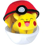 Pokemon Pikachu Med Pokeboll Gosedjur Plysch Mjukis 25cm