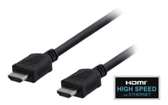 EPZI HDMI-kabel, v1.4+Ethernet, 19-pin ha-ha, 1080p, svart, 1m (HDMI-1012)