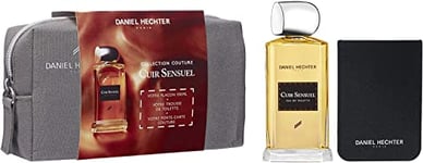 Daniel Hechter - Trousse Collection Couture Cuir Sensuel - Eau de Toilette 100 ml & Porte-Carte - Coffret Cadeau Homme