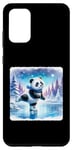 Coque pour Galaxy S20+ Panda Patin à roulettes sur le lac gelé