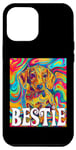 Coque pour iPhone 12 Pro Max Bestie Dog Best Friend Puppy Love