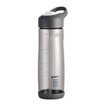 WANGJIAHAO Plastic Straw Pot, Transparent Portable Cup, Outdoor Fitness Cup, Outdoor Leak-Proof Bottle, Sports Plastic Kettle, Student Male And Female Water Bottle (Gray)