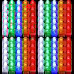 100 st LED-fingerlampor Ljusa fingerrave-lampor Finger Ring Glow Sticks Små fingerlaser Semesterljus upp fingrar ringar Tz