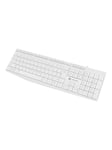 Natec Nautilus - keyboard - QWERTY - US - white - Tangentbord - Amerikansk Engelska - Vit