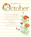 Born In October Birthday Card Female - Foil - Premium Quality - Cherry Orchard